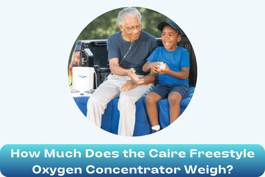 ¿Cuánto pesa el concentrador de oxígeno Caire Freestyle?