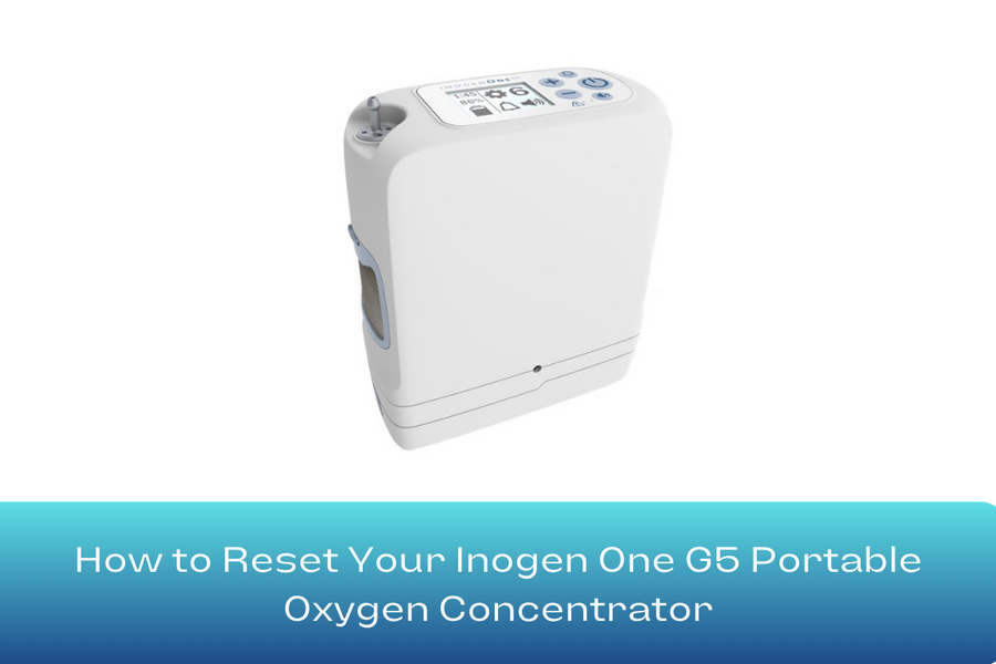 Cómo reiniciar el concentrador portátil de oxígeno Inogen One G5