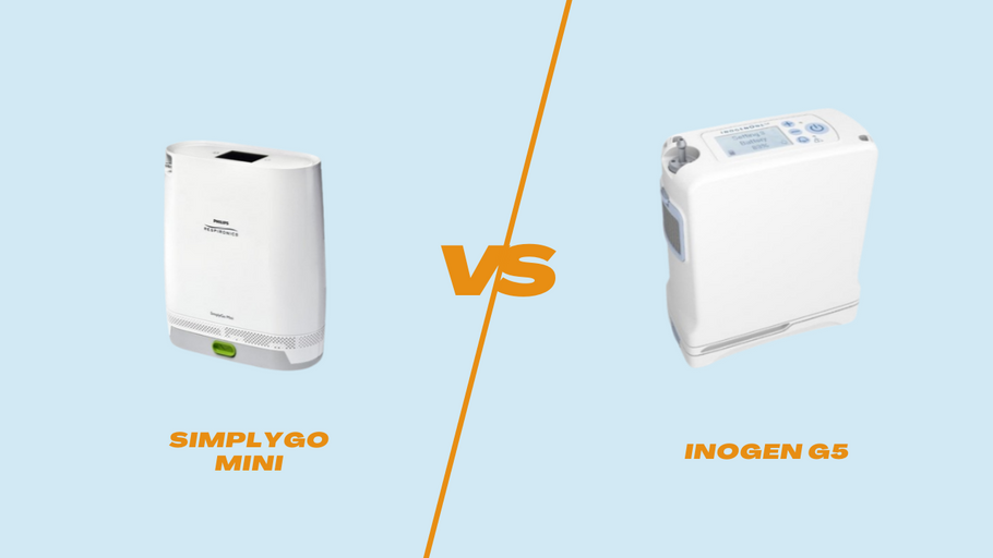 Comparación entre SimplyGo Mini e Inogen G5