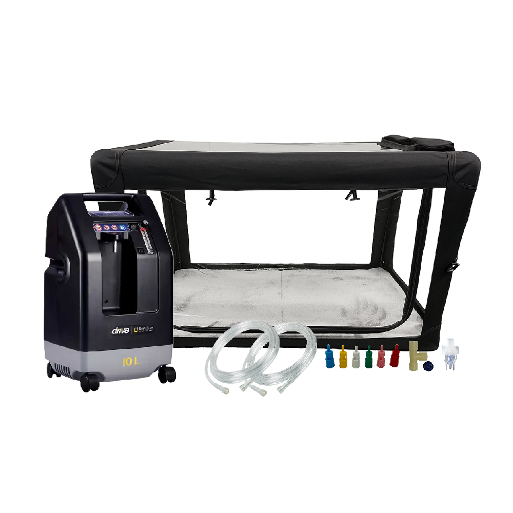 Pet Oxygen Therapy Cage with 10L Oxygen Concentrator - Main Clinic Supply