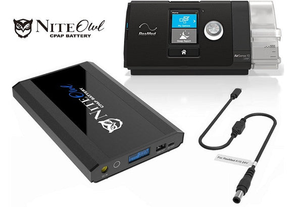 NiteOwl CPAP Battery Backup Power Supply and Travel Battery - Dua