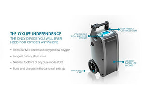 O2 Concepts OxLife Independence Portable Oxygen Concentrator - Main Clinic Supply