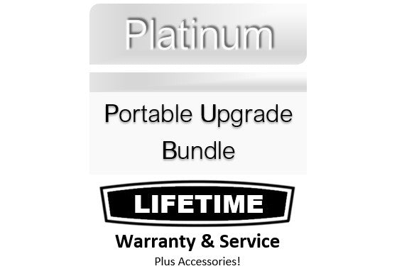 Platinum Portable Upgrade Bundle with LIFETIME Warranty & Service, FREE Extended Battery, PLUS Lots of Accessories - Main Clinic Supply